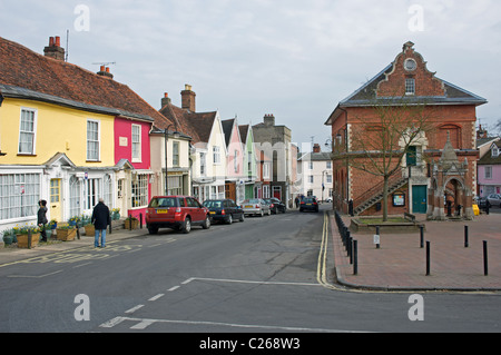 Market Hill, Woodbridge, Suffolk, UK. Stock Photo