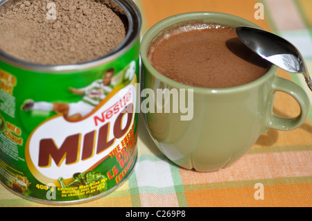 Chocolate Malt Energy Drink Stock Photo