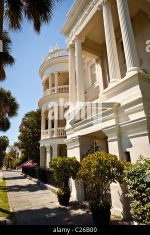 Historic home on the Battery in Charleston, SC. Stock Photo