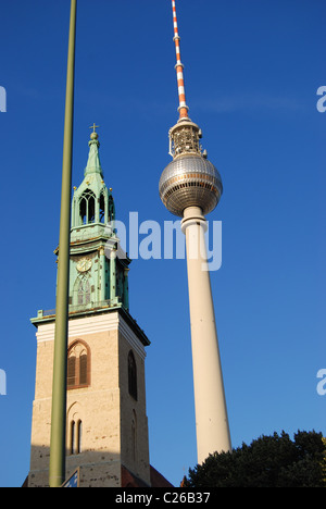 TV tower Berlin Stock Photo