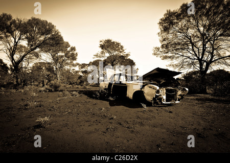 Outback Wreck Stock Photo