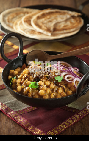 Chana masala Indian food Stock Photo