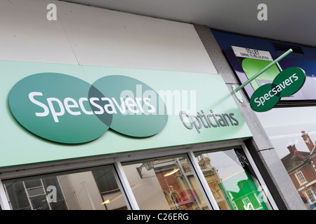 Specsavers Opticians, situated here in Claremont Street, Shrewsbury, England. Stock Photo