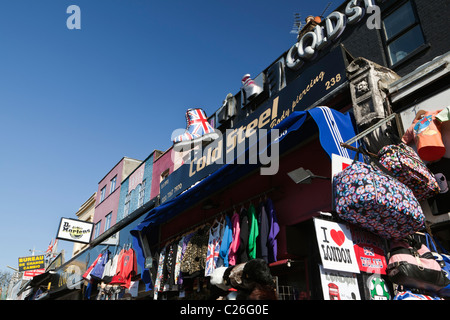 Camden High street shops London England Stock Photo