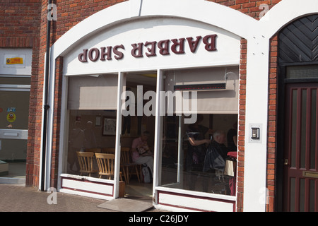 Barber Shop Salisbury England UK Stock Photo