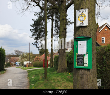 Neighbourhood Watch area sign and information. Stock Photo