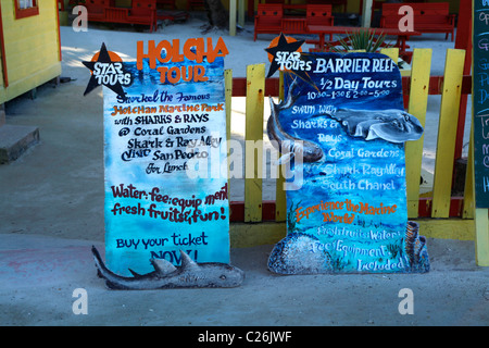 diving Caye Caulker belize holiday vacation Stock Photo