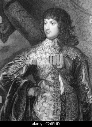 William Russell, 1st Duke of Bedford KG PC (1613-1700) on engraving from 1838. English soldier and peer. Stock Photo