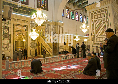 Umayyad Mosque Muslim Old City Damascus Syria Stock Photo