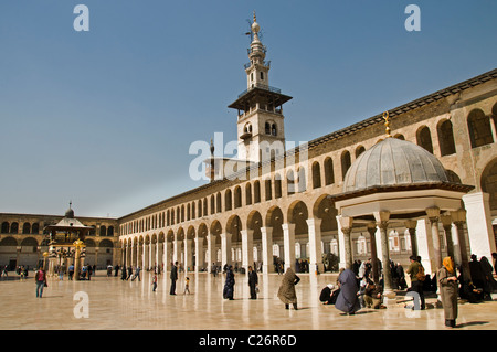 Umayyad Mosque Muslim Old City Damascus Syria Stock Photo