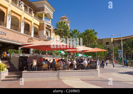 Restaurant at Plaza Bonita Mall, Cabo San Lucas, Baja California, Mexico Stock Photo