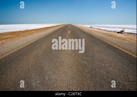 Salt flats near Shannah, Oman Stock Photo