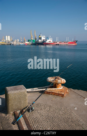 Commercial harbour, Brest (29200), Finistere, Brittany, France, Europe Stock Photo