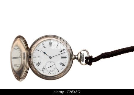 Pocket watch isolated on white background Stock Photo