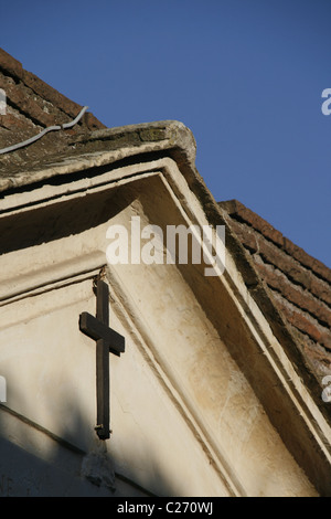 road side altar by san bonaventura church in rome italy Stock Photo