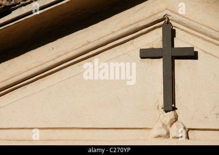 road side altar by san bonaventura church in rome italy Stock Photo