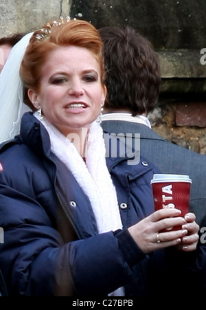 Patsy Plemer Wedding Patsy Palmer The cast of the TV soap 'Eastenders' filming the wedding ...