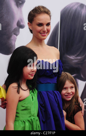 Taylor Geare, Natalie Portman and Bailee Madison The Cinema Society, Details and DKNY Men screening of 'Brothers' at the SVA Stock Photo