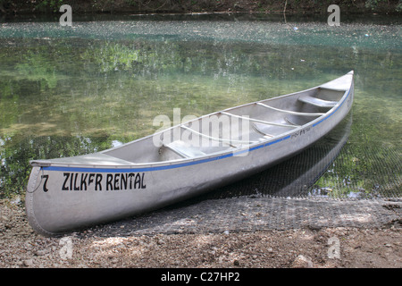 Barton Springs canoe rental in Austin, Texas Stock Photo
