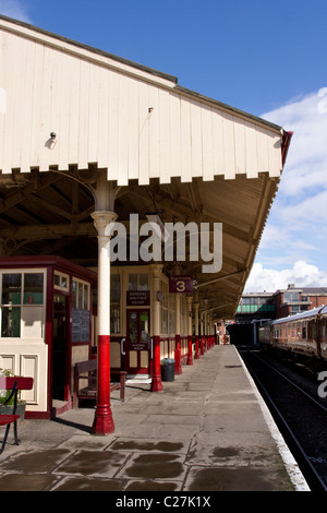 Platform at Bolton Street Station, Bury, Lancashire, UK Stock Photo