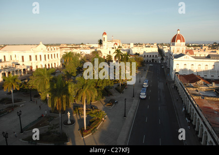Views of Cienfeugos and people Cuba Stock Photo
