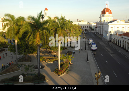 Views of Cienfeugos and people Cuba Stock Photo