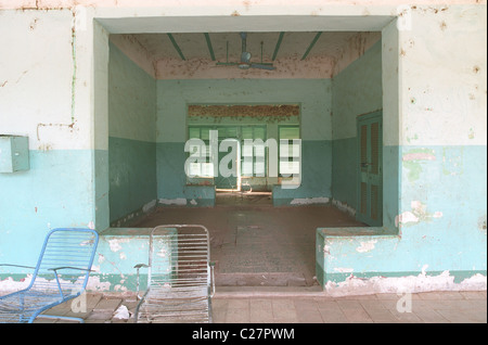 British colonial architecture in Barakat, Sudan Stock Photo