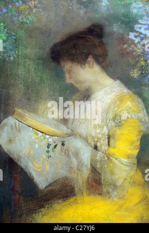 Tableau Mural Odilon Redon - Madame Arthur Fontaine - Reproduction Sur Toile, Prêt à Accrocher