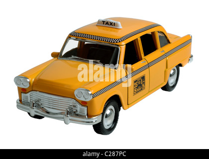 New York taxi, toy New York taxicab Stock Photo
