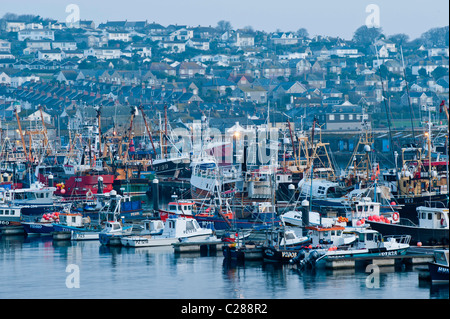 Harbour in Newlyn, Penzance, Cornwall, United Kingdom Stock Photo