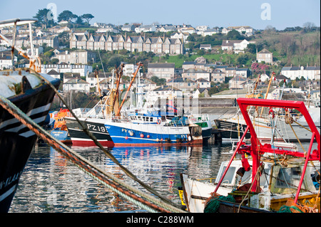 Newlyn Cornwall UK fishing town harbour Stock Photo, Royalty Free Image ...