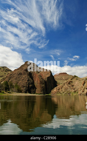 The Wild & Scenic John Day River at Cathedral Rock in northeastern Oregon, part of the proposed Cathedral Rock Wilderness. Stock Photo