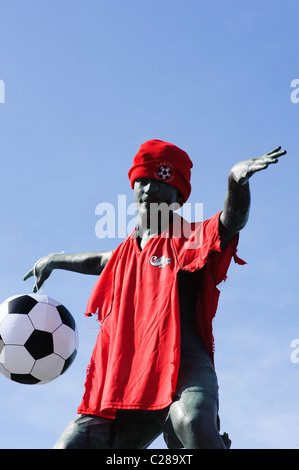 The Cardiff Kook in soccer garb from the Cardiff Soccer League Stock Photo