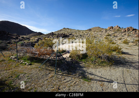 Wildlife Guzzler in the Mojave Desert Stock Photo