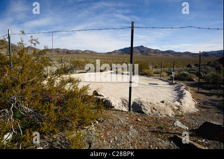 Wildlife Guzzler in the Mojave Desert Stock Photo