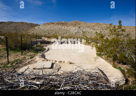 Wildlife Guzzler in the Mojave Desert Stock Photo