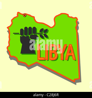 Stop military operations in Libya. Stock Photo
