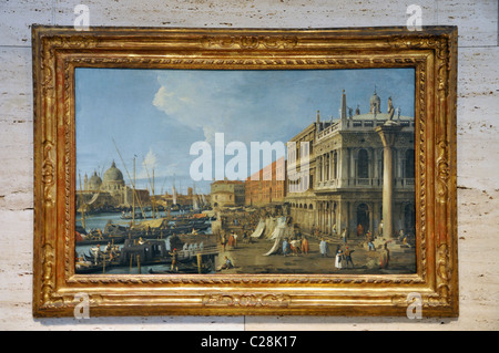 The Molo, Venice by Canaletto (Giovanni Antonio Canale), 1735 Stock Photo