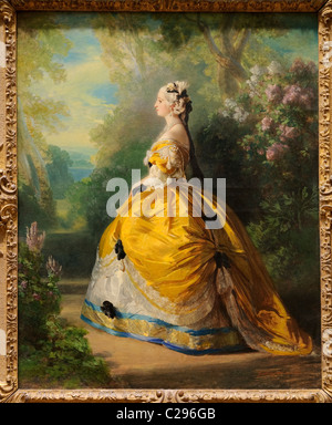 The Empress Eugénie, (Eugénie de Montijo, 1826–1920, Condesa de Teba), 1854, by Franz Xaver Winterhalter, Stock Photo