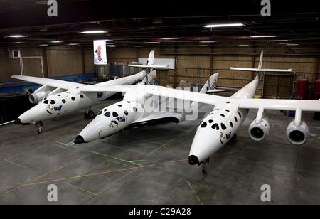Virgin Galactic unveils SpaceShipTwo, the world's first commercial manned spaceship  Virgin Founder, Sir Richard Branson and Stock Photo