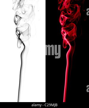 abstract smoke pattern isolated on white background Stock Photo - Alamy