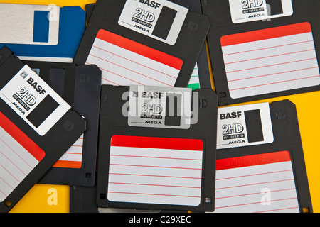 Selection of floppy disks Stock Photo