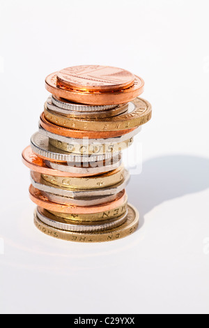 A pile of loose sterling change Stock Photo: 89344920 - Alamy