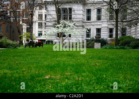 Postman's Park in the City of London, UK Stock Photo