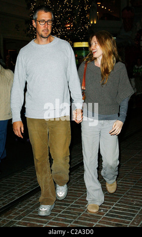 Actor Alan Ruck taking a stroll with his wife Mireille Enos in Beverly ... pic