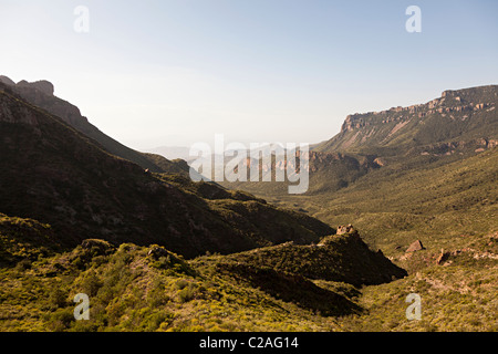 Mountain scenery on the Lost Mine Trail Big Bend National Park Texas USA