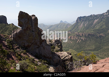 Mountain scenery on the Lost Mine Trail Big Bend National Park Texas USA Stock Photo