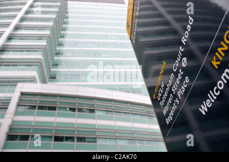 UCLH University College London Hospital new building Euston Road NHS National Health Service Stock Photo