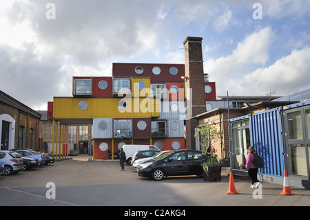 Container City at Trinity Buoy Wharf River Thames London Stock Photo