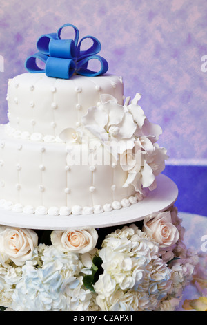 A real wedding cake. Stock Photo